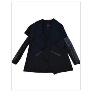 Like New Spanx Drape Front Jacket Black in Size S (BB01)